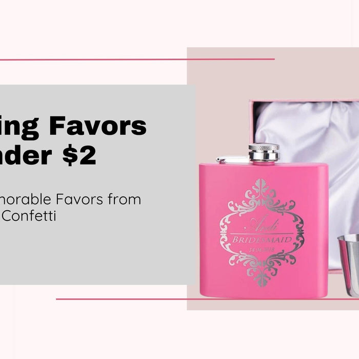 Shimmer and Confetti Wedding Favors