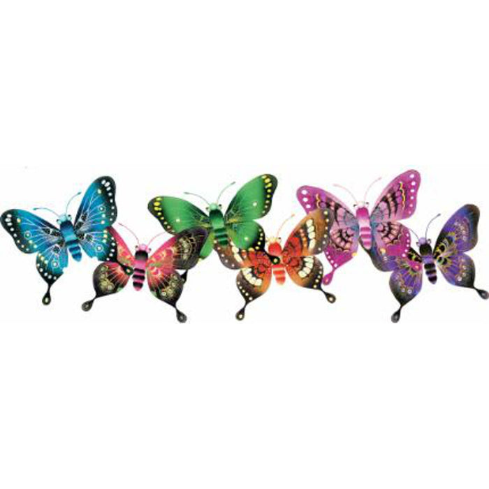 10" Assorted Majestic Butterflies.