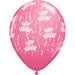 Radiant Rose Glow 11" Hot Rose Birthday Balloons (50/Pk)