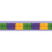 "12' Gold, Green, And Purple Leaf Garland"