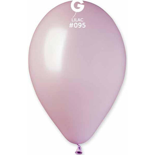 12" Metallic Lilac Balloons - Pack Of 50 By Gemar #095