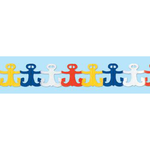 "12' Nautical Anchor Garland Decoration"