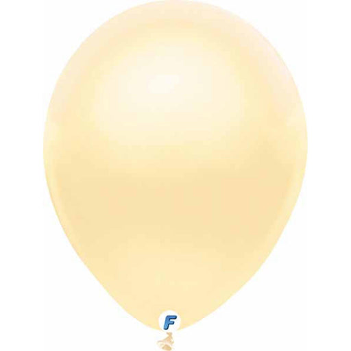 "12" Pearl Ivory Balloons - 100 Count"