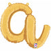 "14" Gold Script Letter A For Chic Decor"