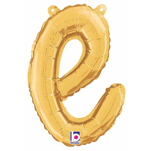 14" Gold Script Letter E.