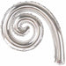 "14" Kurly Spiral Silver Flat"