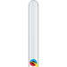 Qualatex Animal Twisty Diamond Clear 160Q Latex Balloons (100/Pk)