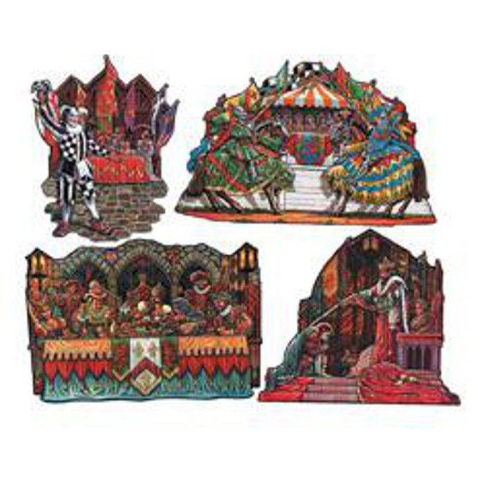 16" Medieval Cutouts (4/Pkg)