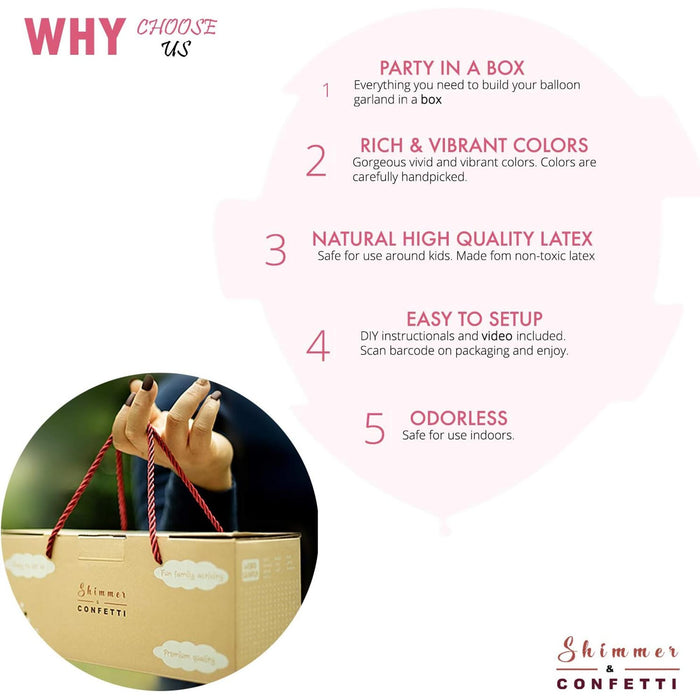 16ft Boho Balloons Garland Kit with Tassels - Boho Rainbow Balloon Arch Kit