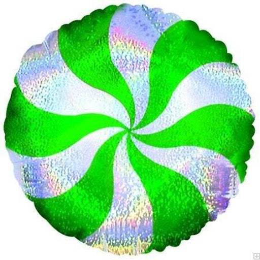 18" Candy Peppermint Green Dazzeloon Balloon