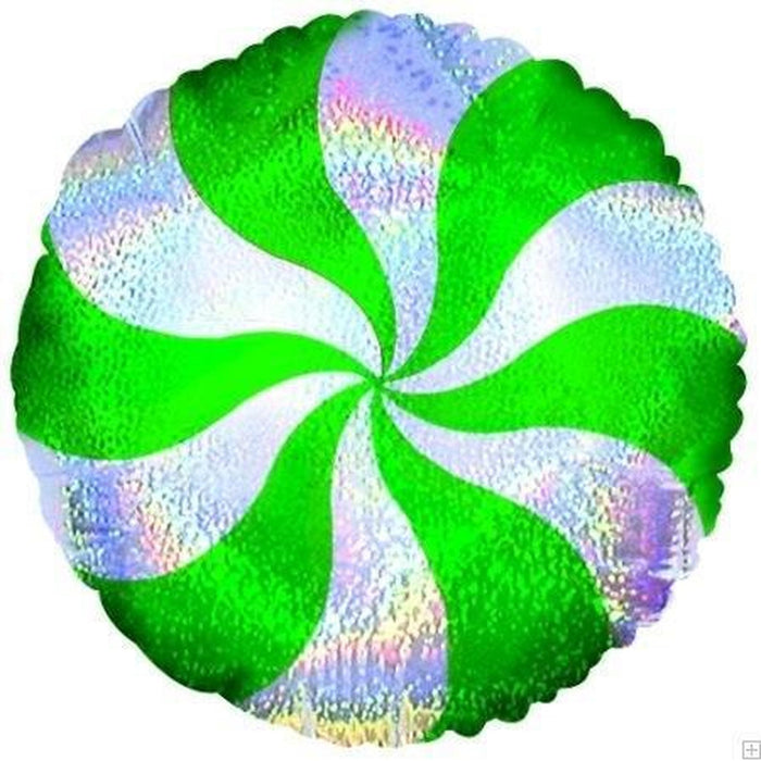 18" Candy Peppermint Green Dazzeloon Balloon