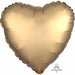 "18" Heart Gold Sateen Satin Luxe S18 Flat Sheet"