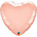 "18" Heart Mylar Balloon In Rose Gold Finish"