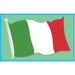 "18" Italian Flag Cutout Bulk"