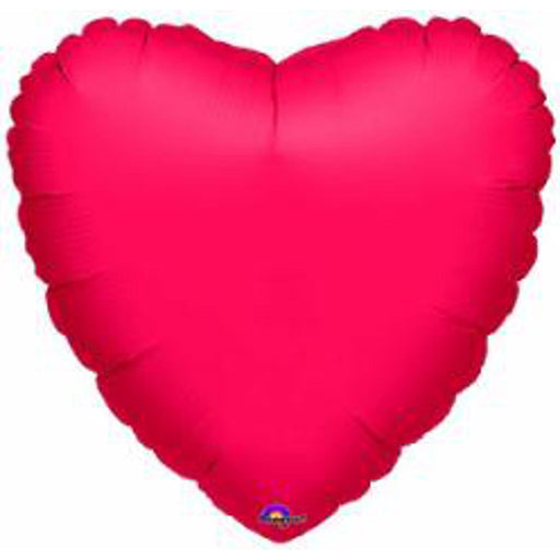18" Metallic Red Heart Balloon S15.