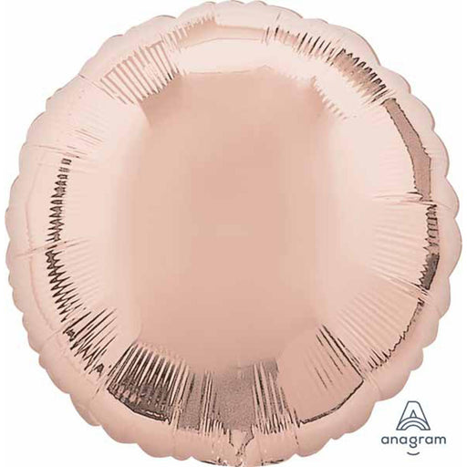 18" Round Flat Rose Gold Decorative Wall Art (36185 S15)