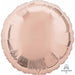 18" Round Flat Rose Gold Decorative Wall Art (36185 S15)