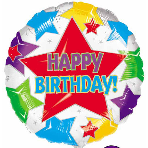 18" Star Birthday Vinyl Balloon