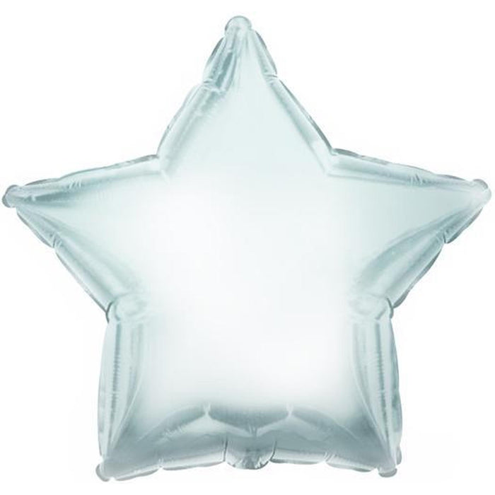 18-inch Silver Star-Shaped Foil Balloon