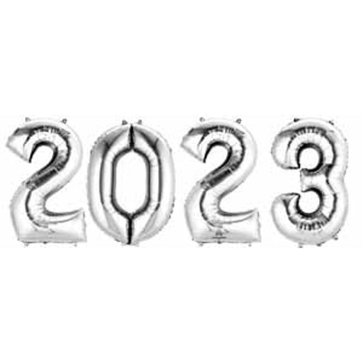 "2023" Silver Number Bunch Package - 34" P95