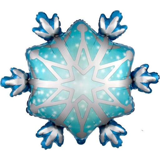 27" Jumbo Satin Snowflake Foil Balloon