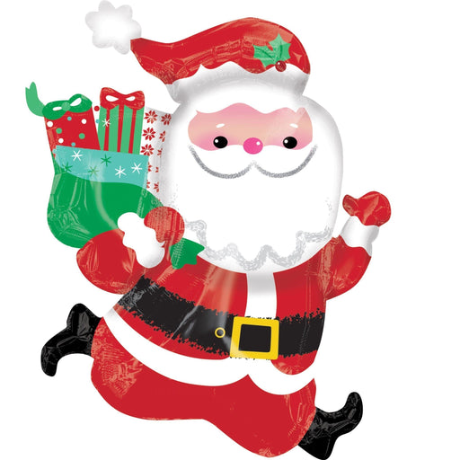 30" Jumbo Running Santa Balloon