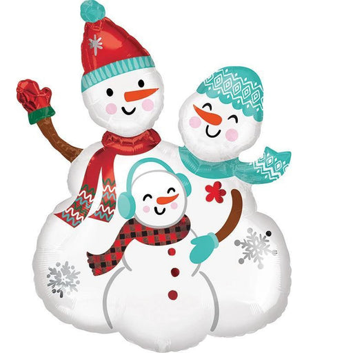 31 jumbo snow family foil balloon
