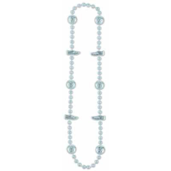 36" Silver Soccer Ball Beads 1/Card.