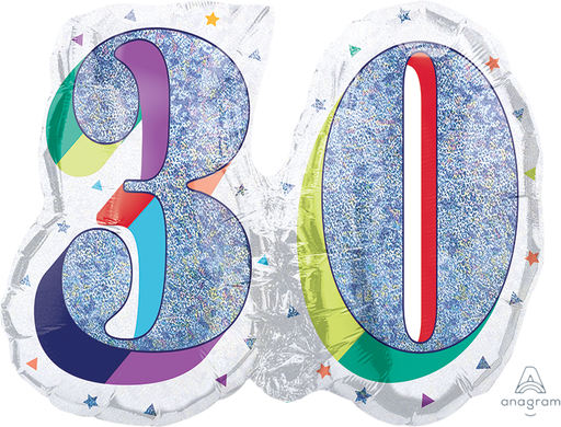 Here's To U Bday Number 30 Balloon 26" (3/Pk)