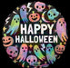 Iridescent Pastel Halloween Holographic Round Shape Foil Balloon