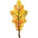 42" Fall Yellow Oak Leaf Foil Balloon