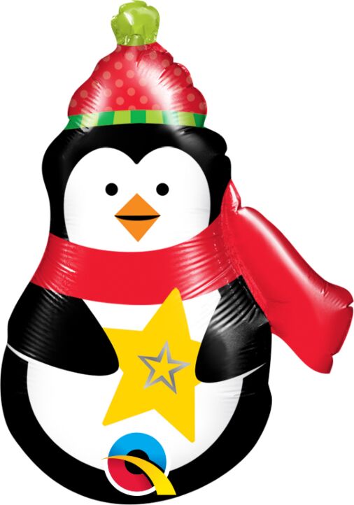 14" Airfill Only Precious Penguin Balloon (5/Pk)
