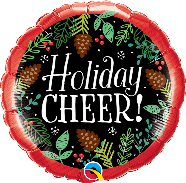 18" Holiday Cheer Pine Cones Balloon (5/Pk)