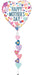 Happy Mothers Day Sprinkled Hearts Airwalker 69" Balloon