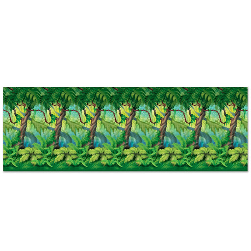 Wilderness Wonderland Jungle Trees Backdrop Large Green Wall Decoration (1/Pk)