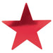 Versatile 12" Double-Sided Foil Red Star Cutout (3/Pk)