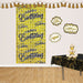 Happy Birthday Metallic Square Curtain