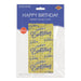 Happy Birthday Metallic Square Curtain