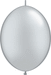 Qualatex QuickLink 6" Silver Latex Balloons (50/Pk)