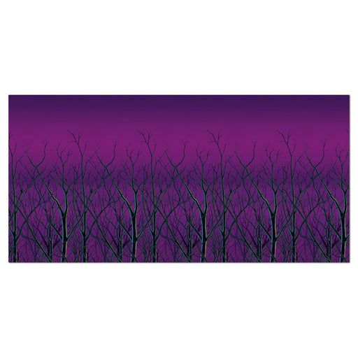 Enchanting Spooky Forest Treetops Backdrop