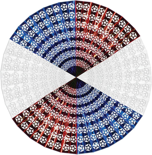 48" Snowflake Jumbo Fan Display - Festive Star Decor (1/Pk)