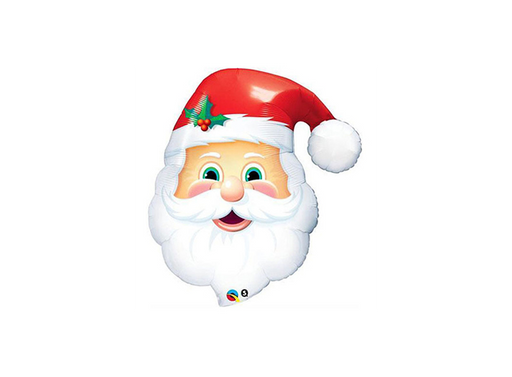 32'' Santa Claus head supershape foil balloon (3/Pk)