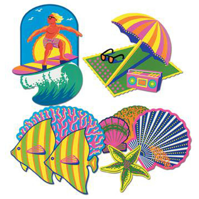 "Beach Cutouts - 4 Pack, 16 Inches"