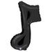 "Black 36" Music Note Foil Balloon"