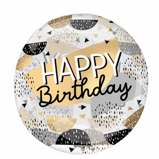 "Black & Gold Clearz Balloon Package"