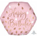 Blush Birthday Balloon 23" - Shape P30 Pkg 