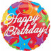 Bursting Happy Birthday Stars 18" Balloon (5/Pk)