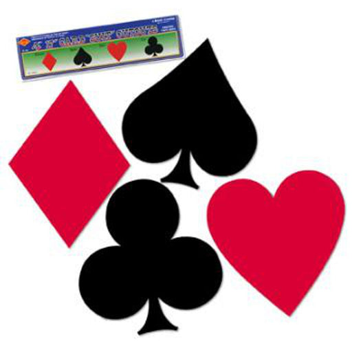 "Card Suit Cutouts - Set Of 4"