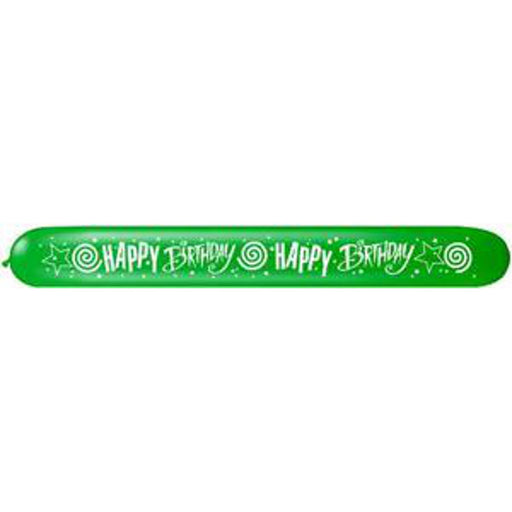 Colorful Happy Birthday Banner Pack - A set of 25 assorted banners in a lively green color to enhance birthday celebrations