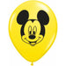 "Colorful Mickey Mouse Face Balloons - 100/Bag"
